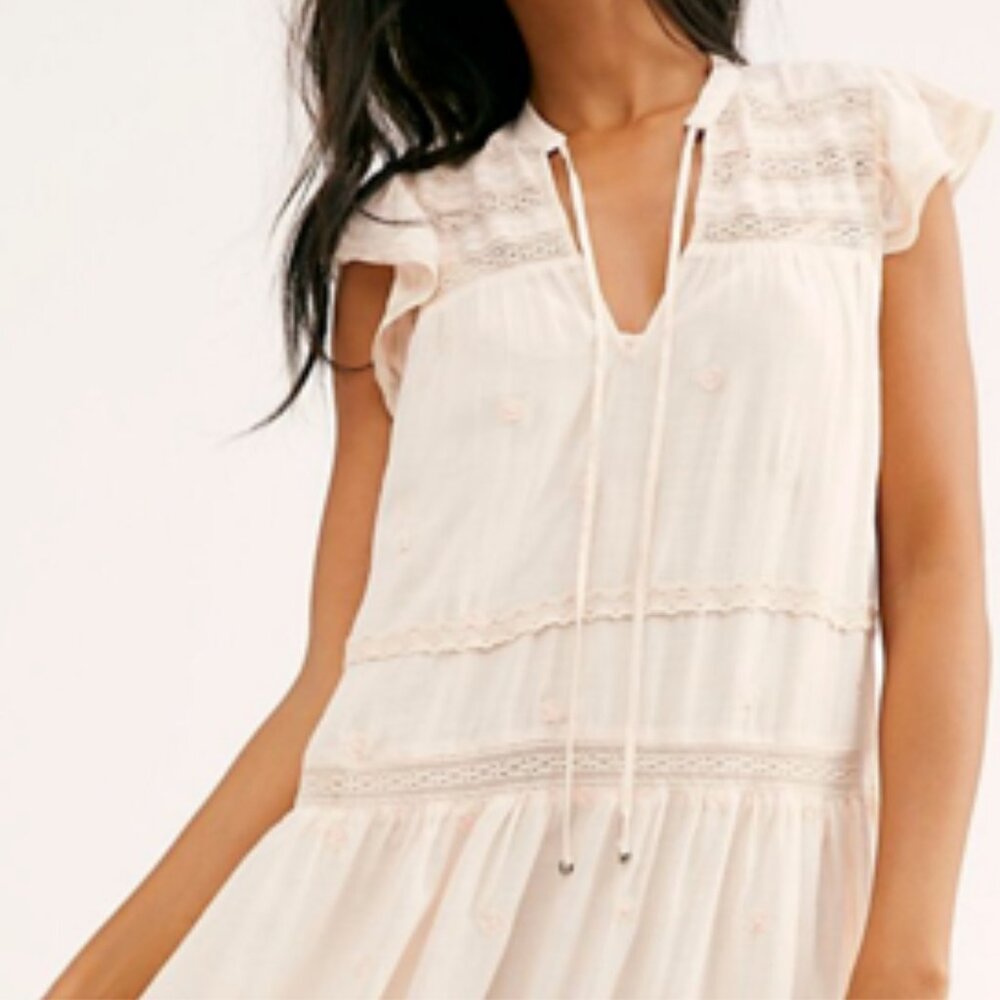 FREE PEOPLE MIDI DRESS - 'MIDNIGHT' - Sz. XS - EUC